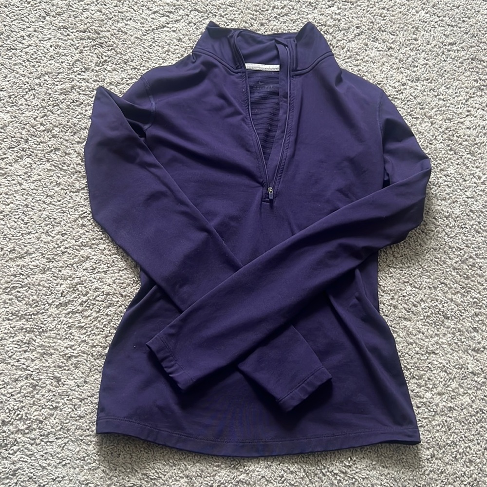 Nike Dri-fit Purple 1/4 Zip Pullover size Small